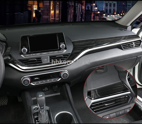 Black Titanium Dashboard Console Cover Trims Decor For 2019-2023 Nissan Altima - Picture 6 of 6