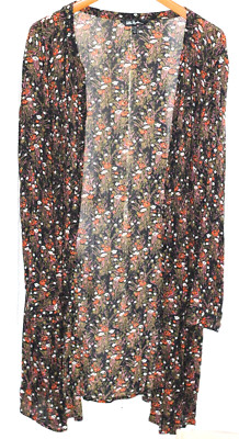 Ulla Popken Tunic Women's Sz 20/22 Wear Open or Button Closure Floral