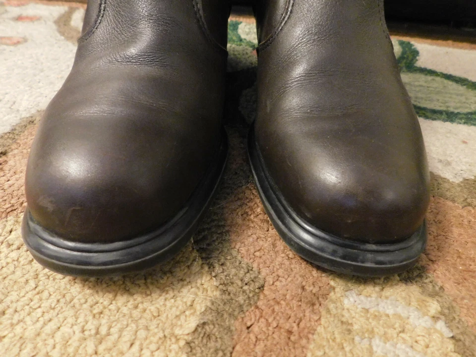 De Colección Martino Marrón Media Pantorrilla Motocicleta Botas Clásicas Cuero Hechas en Canadá 7.5 D Foto 3 de 4