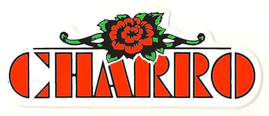 EL CHARRO Adesivo con scritta (4 x 11) Restaurato VINTAGE Anni 80 (PANINARO)
