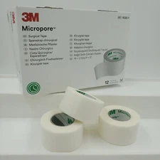 2 Rolls Micropore Medical Paper Tape, 1" X 10 Yards, #1530-1, White, Wound Care
