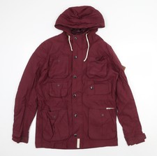 Jack & Jones Womens Red Jacket Size S Hooded