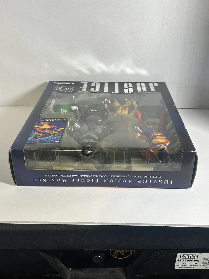 DC Direct Liga de la Justicia Juego de 4 figuras Superman Batman Mujer Maravilla Linterna Verde Foto 3 de 4