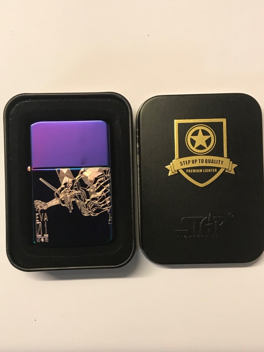Evangelion EVA-01 LIGHTER in Purple FREE ENGRAVING + Gift