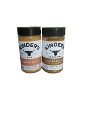 Lot of 2 Kinder's Bourbon Peach & Grilled Chicken Sealed