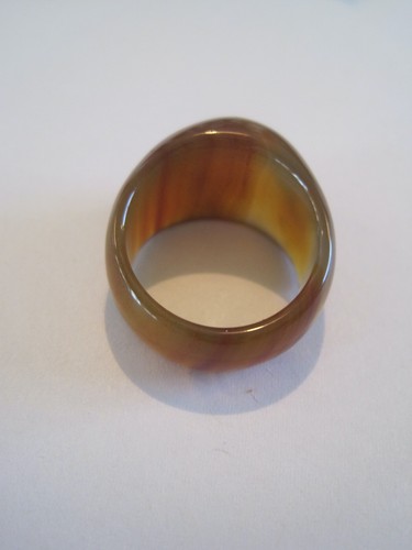 Solid Glass Brown Ring - Picture 2 of 5