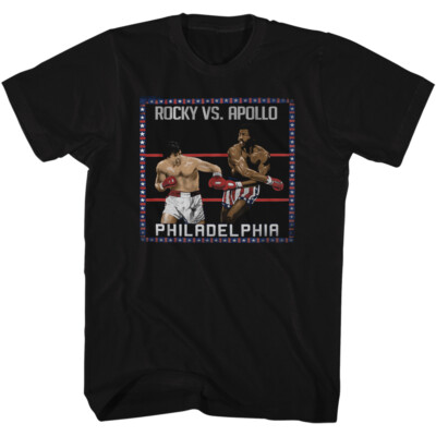 Rocky Movie Rocky Vs Apollo Philadelphia Super Fight Men's T Shirt