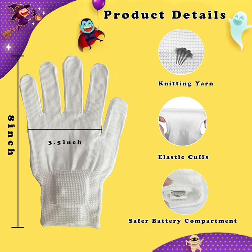 LED Gloves Girls Boys Toys Age 6-8 8-12 Year Old Light up Gloves Stocking Stuffe - Picture 6 of 12