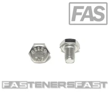 (25) 1/4-28x3/8 Stainless Steel Hex Cap Screws FT Hex Bolts (UNF) FINE THREAD