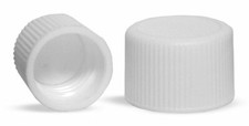50 New Plastic Caps, White Ribbed Polypro Caps Only Fits 20/410