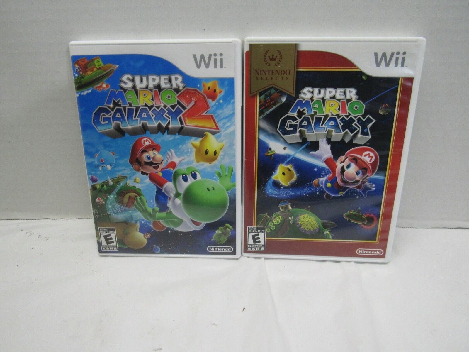 Super Mario Galaxy 1 And 2 Nintendo Wii Video Games Complete Lot Of 2