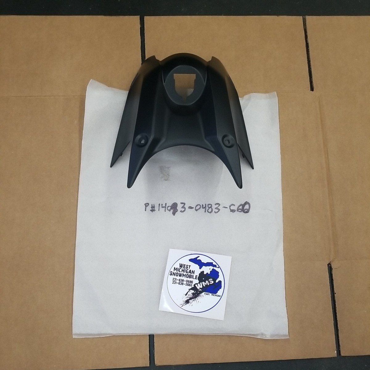 Kawasaki Tank Cover Blk OEM 14093-0483-660 QTY 1 | eBay