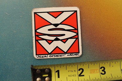 VISION Street Wear Skateboards 80's VSW Logo Vintage Skateboarding