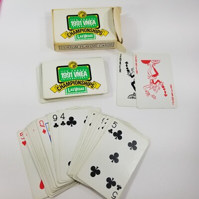 VNEA Valley National 8 Ball Pool Association 1991 Championships Playing Cards