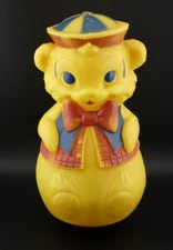 Vintage 1962 Eldon Toys Roly Poly Bear Chime Baby Toy Made in the USA