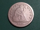 1876  seated liberty Silver quarter..#456FD..Fine