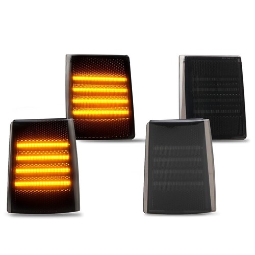 4PCS Front Bumper Corner Side Marker Lamp for 1988-1993 Chevy Silverado C/K 1500