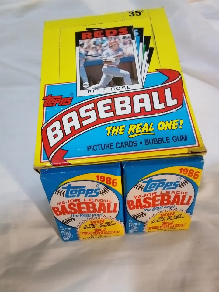 1984-1995 TOPPS БЕЙСБОЛЬНЫЕ КАРТОЧКИ 13 ВОСКОВЫХ ПАКЕТОВ ПЛЮС 3 RAK PACKS ОТЛИЧНАЯ КОЛЛЕКЦИЯ - Изображение 3 из 4