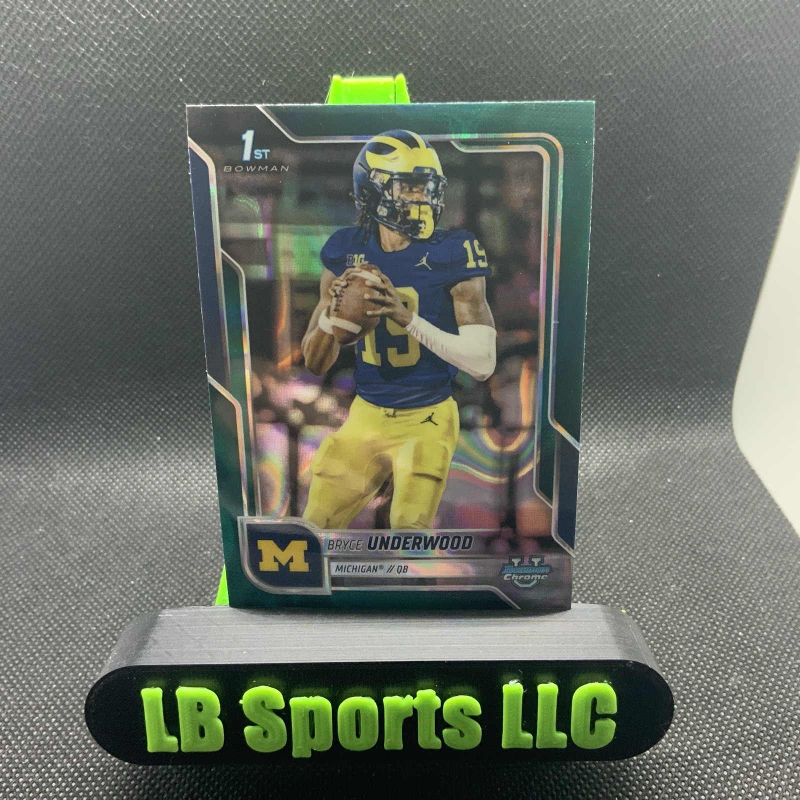 2025 Bowman Chrome U Bryce Underwood Teal Lava Refractor #196 Michigan