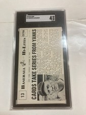 1960 NU-CARDS Cvc baseball hi-lites #18 Sgc 4 Grover Alexander Cards From Yanks