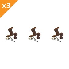 Faithfull Handle Kit for No 4 & 5 Planes - 3 Pack