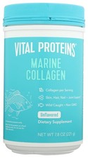 Vital Proteins Marine Collagen - Unflavored Supplement Vitamin  7.8 Oz Powder