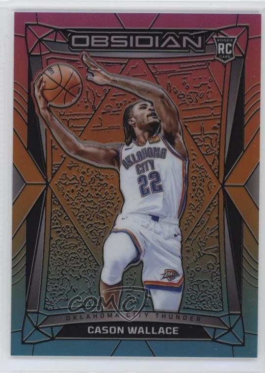 2023-24 Panini Obsidian Electric Etch Neon Flood Cason Wallace #188 1q1c