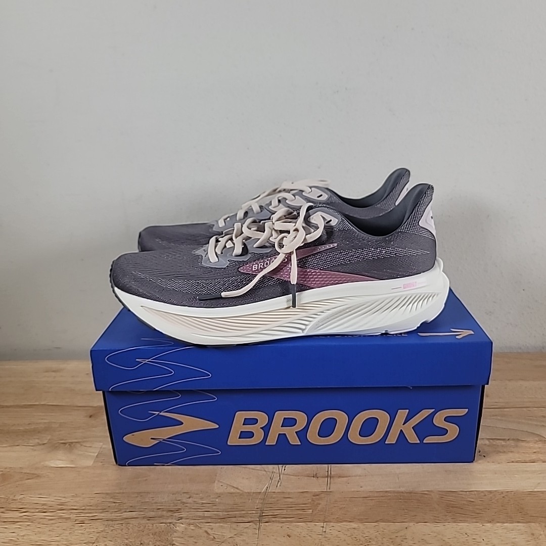 Brooks Ghost 17 Running Shoes 1204311B027 Poppy Seed/Pink/Bluewash