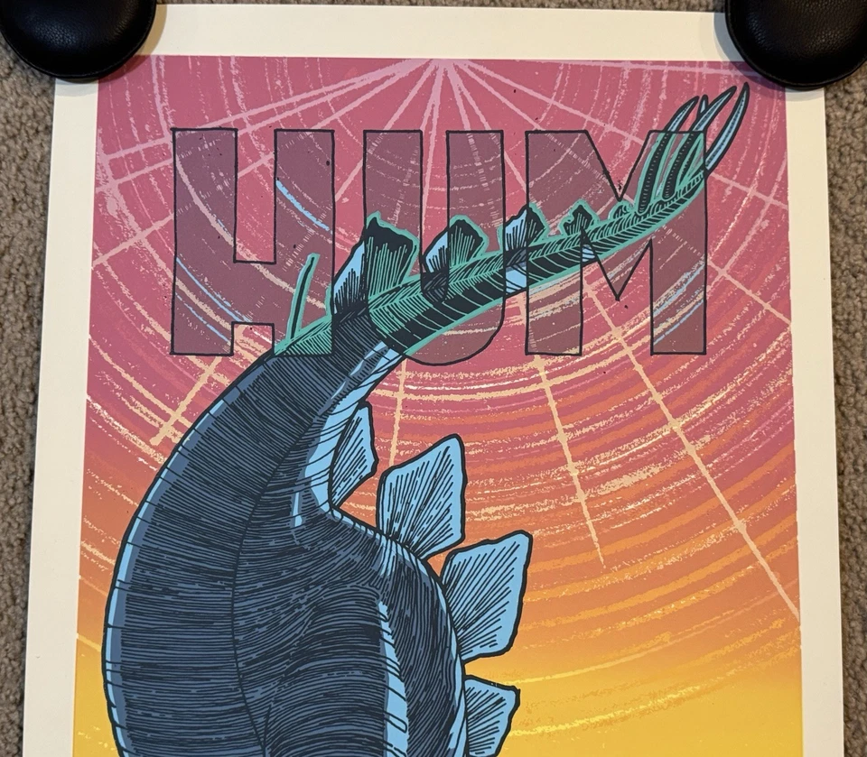 Póster de dinosaurio HUM 2011 Champaign IL S/# 400 Stegosaurus con impresión artística de Jay Ryan Foto 3 de 4