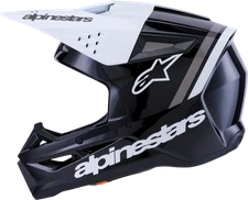 ALPINESTARS Sm3 Radium Helmet Blk/Wht/Gry Glossy Fits Xl 8300826-1546-Xl