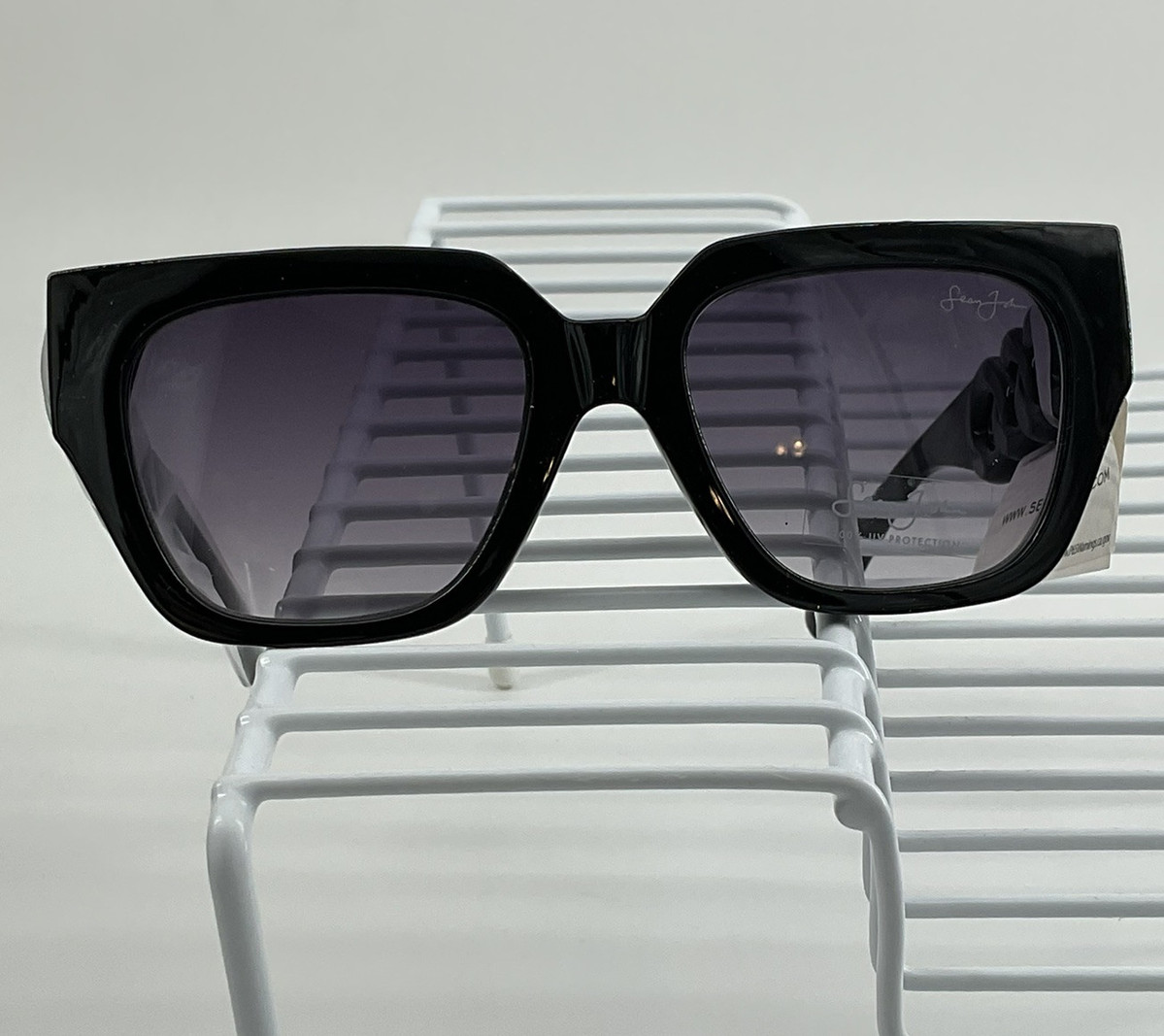 SEAN JOHN SJS2027CE 001 Black SUNGLASSES FULL-RIM WOMENS PLASTIC New