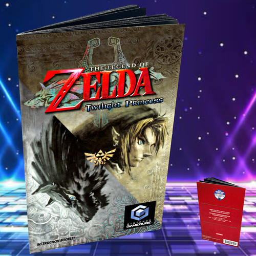 Replacement Manual for - Zelda Twilight Princess - GameCube Instruction Booklet