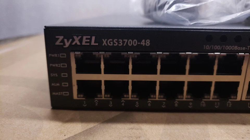 ZyXEL (XGS3700-48) 10GbE SFP+ 52P Network Switch w/ 48-Port Static Routing #99 - Image 2 of 4