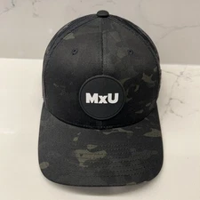 Branded Bills MxU Camo Trucker Hat Black Mesh Snapback Style 300 One Size