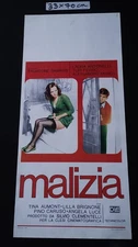 LA754 locandina originale MALIZIA prima ed.1974 LAURA ANTONELLI