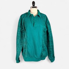 Retro teal grandpa sweater