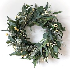 22-Inch St. Patrick's Day Wreath with Shamrock Clover and Bows for Home Decor