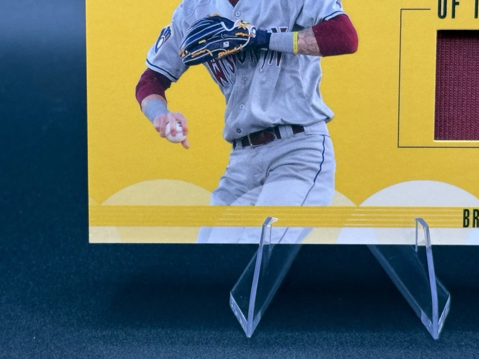 2020 Topps Pro Debut - Fragments of the Farm Brice Turang #FF-FL (MEM, RC)- CC1 - Image 3 of 4