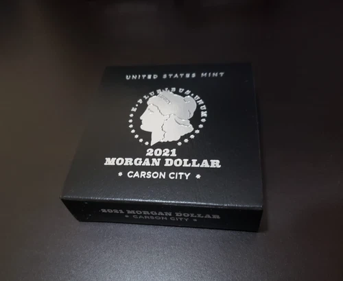 US Mint Morgan 2021 Silver Dollar with CC Privy Mark Carson City 21XC