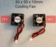 Printer 3010 Cooling Fan Small DC12V/24V IF0203S12 Cooler 2 Pin Cable 30x30x10mm