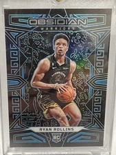 Panini 2022-23 Obsidian Ryan Rollins Electric Etch Blue #153 Warriors /30 Rookie