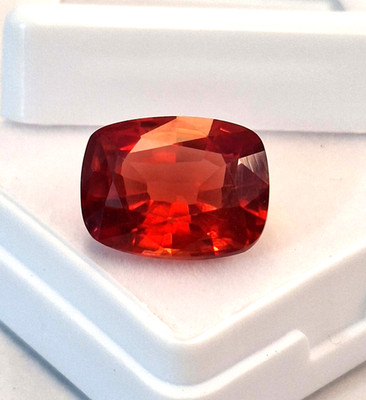 Red Orange Fire Opal Cushion Cut 7-9 Ct Loose Natural Certified Gemstone RK478