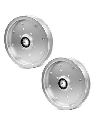 2X AUC10172 Deck Flat Idler Pulley Fit John Deere Z335E Z525E Z535M Z535R ZTrak