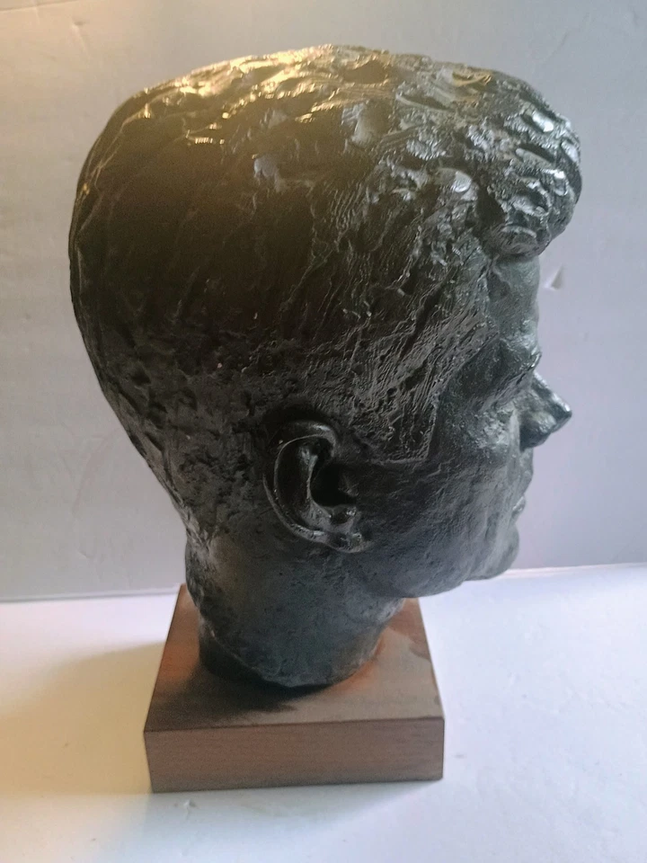 John F Kennedy JFK Bust, Austin Productions Edward Schillaci 1964 14" - Image 3 of 4