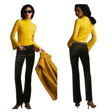 Anthropologie Pilcro The Demilune Boot Velvet Jeans  Size 32P  Stretch