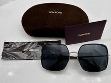 TOM FORD RAPHAELA TF1006 02A Gold Black Oversized Sunglasses Authentic 1006