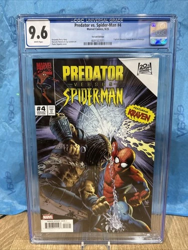 Predator vs Spider-Man #4 CGC 9.6 (2025) Captain America Annual #8 Homage Graded