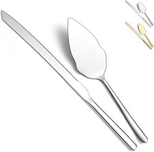 Wedding Cake Knife and Server Set, Stainless Steel Cake Cutting Set for Wedding,