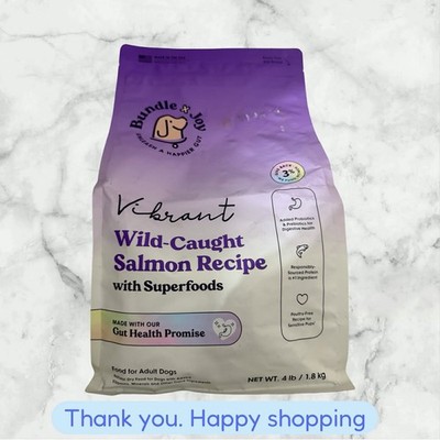Bundle x Joy Vibrant Gut-Friendly Wild-Caught Salmon Flavor Dry Dog Food 4 lbs