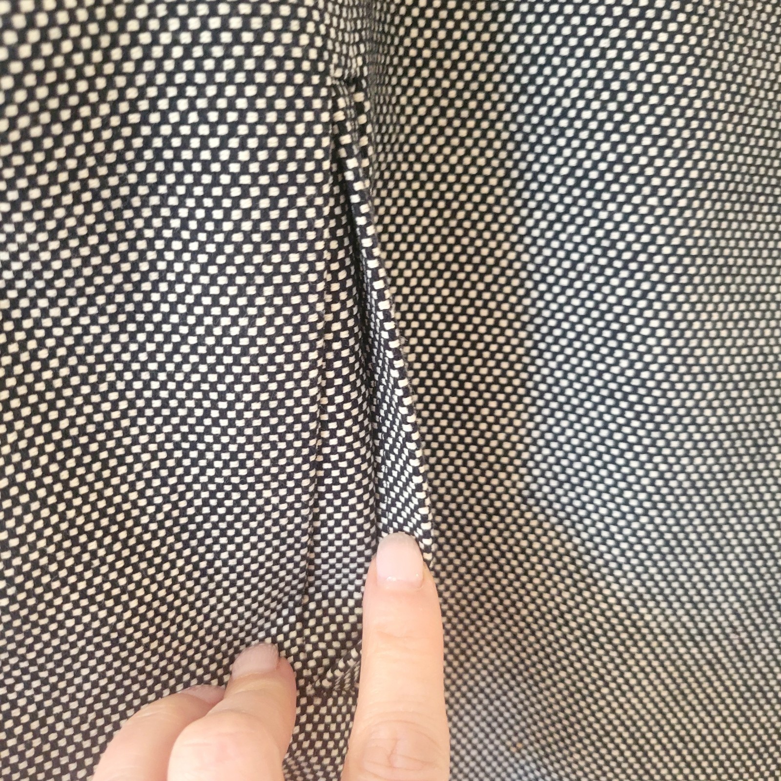 Talbots Single Button Micro Checked Jacket Womens… - image 5